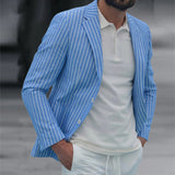 AIDASE  -  Fashion Casual Jacket American Vintage Men'S Coat Mens Slim Fit Casual Two Button Suit Thin Jacket Ropa De Hombre aidase-shop