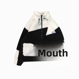 AIDASE  -  Casual Men's Lamb Velvet Cotton Jacket Loose Fit Street Style Autumn Winter Versatile Cotton Coat Color Block Trendy Workwear aidase-shop