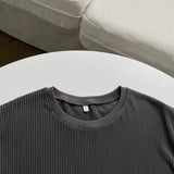 AIDASE  -  Men's Big Size Casual Suit Summer Thin Loose Regular Shoulder Short Sleeve Two Piece Set For 150kg aidase-shop