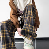 Aidase New Men's Jogger Plaid Sweatpants Men Harajuku Oversized Streetwear Y2k Hip Hop Wide Leg Baggy Harem Long Trousers Cargo Pants aidase-shop
