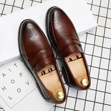 Luxurious Men Dress Shoes  Inner High Loafers Men Shoes Casual Shoe Man Fit Classic Party British Men's Height-increasing Shoes aidase-shop