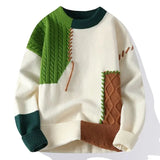 Aidase Warm Thick Men's Knit Sweater New In Fleeced Korean Fashion Vintage Pullovers Male Top High Quality Aesthetic Style Y2k Knitwear