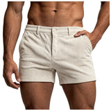 AIDASE  -  Men Corduroy Shorts Stylish Skinny Gym Sweat Shorts Summer Casual Sexy Bodybuilding Workout Short Boy Glitter aidase-shop