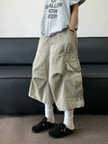 AIDASE  -  New Summer American Retro Large Pocket Work Trousers Men Women Street Casual Loose Straight-leg Fashion Wide-leg Shorts Urban aidase-shop