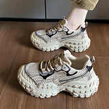 AIDASE  -  Women's Summer New Mesh Breathable Platform Wedge Sneakers Thick Sole Casual Chunky Dad Shoes aidase-shop