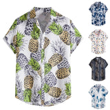 AIDASE  -  Men'S Summer Casual Printed Shirt Short Sleeve Shirt Five Comfort Classic Fit Men'S Long Sleeve Shirt aidase-shop