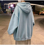 Men Women Autumn Loose Designer Sense Niche Couple Hooded Multiple Colour Unisex Pure Cotton Hooded Cardigan Sport Jacket 3XL aidase-shop