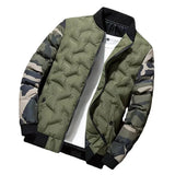 AIDASE  -  Mens Winter Jackets Coats Stand Collar Print Outerwear Men Camo Bomber Jacket Men's Windbreaker Thick Warm Male Slim Parkas Coat aidase-shop