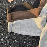 AIDASE  -  Spring Autumn New Casual Mens Sweater Polo Shirts Long Sleeve Patchwork Turn-down Collar Jumper Tops Men Knitting Sweaters aidase-shop