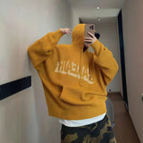 AIDASE  -  Unisex Knitting Hoodies Autumn Winter New Retro Lazy Sweater Hooded Heavyweight Soft Cozy Loose Drapey Men's Knit Outerwear aidase-shop