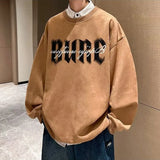 39.88Aidase Suede Korean Autumn Winter Sweatshirts Men and Women American Retro Y2K Fashion Brand High Street Tops Heavy Loose Jacket Ins aidase-shop