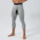 AIDASE  -  Summer Spring Mens Fitness Gradient Plus Size Sporty Cropped Leggings Skinny Workout Tight Joggers Pants Trousers aidase-shop