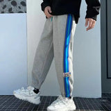 Aidase Straight Men's Sweatpants Flated Loose Jogger New Items In Baggy Trousers Goth Vintage Summer Casual Stylish Man Sweat Pants