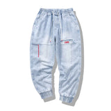 Aidase New Streetwear Hip Hop Cargo Pants Men's Jeans Elastic Harun Joggers In Autumn and Spring Men ClothIng aidase-shop