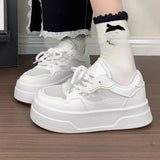 AIDASE  -  Women's Breathable Mesh White Chunky Sneakers Fashion Casual Versatile Student Shoes Summer aidase-shop