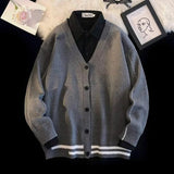 AIDASE  -  Japanese Style Cardigan Sweater Men Autumn Loose Casual Knitwear Streetwear Fashion aidase-shop