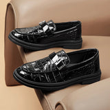 AIDASE  -  British Style Formal Shoes For Men Loafers Business Casual Office Shoes Man Fashion Men's Dress Shoes Comfortable Leather Shoes aidase-shop