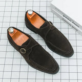AIDASE  -  Fashionable Loafers Branded Hairstylist Business Buckle Slip-on Leather Office Leather Shoes Outdoor Soft Comfort Driving Shoes aidase-shop