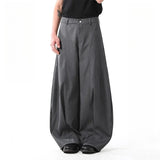 AIDASE  -  American Retro Tailored Design Casual Pants Men's Loose Wide Leg Suit Trousers Trendy Brand Slimming Knife Edge aidase-shop