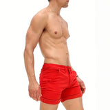 AIDASE  -  Men's Tight Short Shorts Zipper Stretch Slim Men's Shorts Sports Casual Jeans Summer Shorts Gym and Fitness Training Trousers aidase-shop