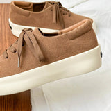 AIDASE  -  Casual Thick Bottomed Men's Shoes British Style Faux Suede round Toe Rubber Outsole High Street Design Sensation X506 aidase-shop