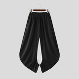 AIDASE  -  Men Irregular Pants Solid Color Joggers Elastic Waist Trousers Men Streetwear INCERUN Loose Fashion Casual Male Long Pants aidase-shop