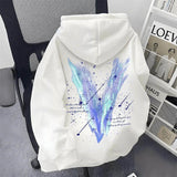 AIDASE  -  American Retro Letter V Graphic Fleece Y2K Hoodies For Men Hip Hop Fashion Oversized Hooded Sweatshirts Streetwear Hoody Clothes aidase-shop