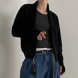 Aidase Korean Style Men's Wear Zipper Knitted Cardigan Coat Autumn Loose Fashion  Lazy Sweater New Trendy Male Knits aidase-shop