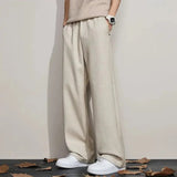 AIDASE  -  New Autumn Winter Casual Pants for Men Simple Loose Straight Retro Drapey Wide-leg Long aidase-shop