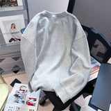 Aidase Grey Double Zipper Design Sweatshirt for Men in Autumn and Winter. Heavy Weight Firm Oversized Pullover Cleanfit Jacket aidase-shop