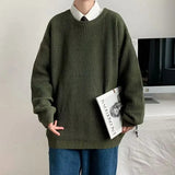 AIDASE  -  Men's Spring Autumn Winter Knitted Sweater Casual Loose Fit Base Layer Versatile Outerwear Korean Style Winter Essential aidase-shop