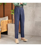 AIDASE  -  High Waist Trousers Pant For Man OfficeTrouser Business Casual Pant British Social Club Outfits Pantalones Hombre Excluding Belt aidase-shop