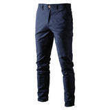 AIDASE  -  Autumn Winter High-Quality Men's Casual Cotton Trousers Breathable Youth Business Versatile Long Pants for Casual Wear aidase-shop