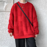 Aidase Fashion Mens Sweaters Woolen Streetwear Knitted Pullovers Size M-8XL aidase-shop