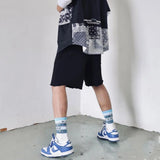 AIDASE  -  Summer Gym Fitness Sports Mens Cotton Shorts Ragged Cutoff Shorts Casual Training Hip Hop Running Loose Basketball Short Pants aidase-shop