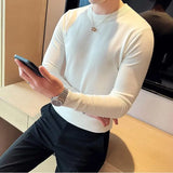Aidase Men Basic Sweaters Solid Color O-neck Long sleeve Knitted Male Pullover Winter Fashion New Warm Sweaters for Men S-3XL aidase-shop