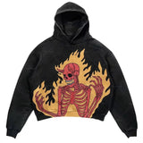 AIDASE  -  Harajuku Letter Print Ins New Casual Sportswear Sweatshirt for Men Clothing Oversized Y2k Goth Hoodies Gothic Punk Couple Tops aidase-shop