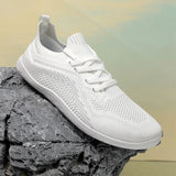 AIDASE  -  Men Black Breathable Knit Barefoot Shoes Lightweight Non-slip Fitness Training Wide Toe Casual Shoes Outdoor Footwear for Women aidase-shop