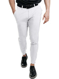 AIDASE  -  Office Business Mens Casual Pants Spring Autumn Stylish Solid Color Elastic Slim Fit Pencil Pants Men Fashion Mid Waist Trousers aidase-shop