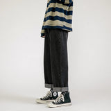 AIDASE  -  Men's Jeans Pants Straight Trousers for Men Jean Spring Denim Mens Man Male Trendyol Streetwear Korean Fashion Men Boys  Sale aidase-shop