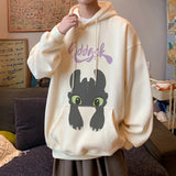 AIDASE  -  Trendy Printed Hoodie Casual Sweatshirt Street Unisex Long Sleeve Round Neck Multi-coloured Top aidase-shop