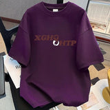 AIDASE  -  Fashion O-Neck Casual Printed Letter T-Shirts Men's Clothing 2025 Summer New Loose Korean Pullovers Tops Young Style Tee Shirt