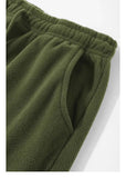 AIDASE  -  Double-sided Fleece! Retro Military Green Straight-leg Pants Women Loose Thickened Warm Drawstring Casual Wide-leg Pants Men aidase-shop