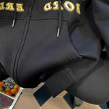 AIDASE  -  American High Street Vibe Racing Suit Hoodie Cardigan Men Women's Spring Autumn Oversized Hiphop Handsome Hooded Jacket aidase-shop