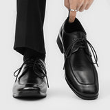 AIDASE  -  Business Formal Leather Shoes for Men Black Color Casual Comfortable Fashionable Wedding Shoes Suit Commuting Derby Shoes aidase-shop