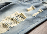 AIDASE  -  Retro Ripped Men's Denim Shorts Streetwear Hip Hop High Street Fashion Casual Short Jeans Male Stretch Straight Ripped Shorts aidase-shop