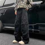 AIDASE  -  Spring Big Pocket Men's Cargo Pants Japanese Y2k Harajuku Loose Straight Wide Leg Trousers Baggy Pants Man Hip Hop Sweatpants aidase-shop