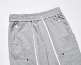 57.15Aidase Multi-Pocket Sweatpants Mens Casual Loose Solid Color Elastic Waist Loose Sports Trousers Men aidase-shop