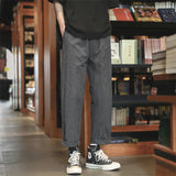 AIDASE  -  Summer Japanese Baggy Straight Pants Men Streetwear Fashion Jogger Harem Pantalones Hombre New Casual Y2K Preppy Trousers aidase-shop