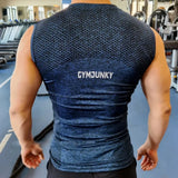 Aidase Men's Quick Dry Running Vest Fitness Tight Sleeveless Tops Gym Compression Tank Tops Workout Muscle Vest